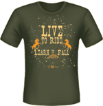 Bucky Clothing | Live To Ride – Learn To Fall | Unisex Short Sleeve T-shirt