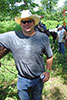 Jeff Jones taking a break on the trail at Cross Country Trail Ride in Eminence MO. June 2009