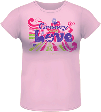 Lucky Bucky Clothing – Groovy Sorta Love – Missy Short Sleeve Tee