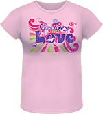 Lucky Bucky Clothing – Groovy Sorta Love – Missy Short Sleeve Tee