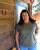 Gina Brazil, lucky enough to go on all girls ride in Idaho, enjoying a break.
June 2009