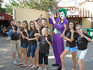 Members of the Lubbock Saddle Club enjoying Six Flags Over Texas wearing their custom Lucky Bucky shirts. October 2009