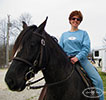 Rose Turinske having a blast with her girlfriends at Circle E March 2009